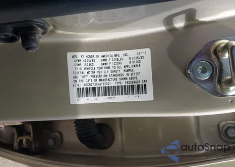 2017 Honda Accord Lx z USA, uszkodzony, nr VIN 1HGCR2F35HA152301